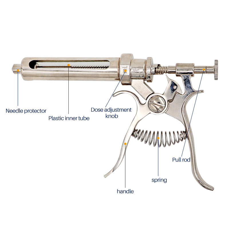 Veterinary Syringe Gun - Шприц для животных ветеринарный автоматический, 10/20/30/50