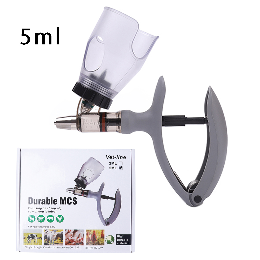 Veterinary Syringe Gun - Регулируемый шприц-инъектор 2/5 мл для птицы,