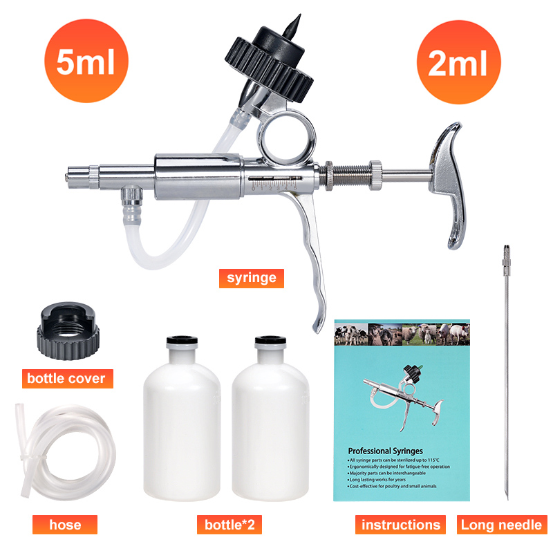 Veterinary Syringe Gun - Автоматический инжектор для птицы, 2 мл/5
