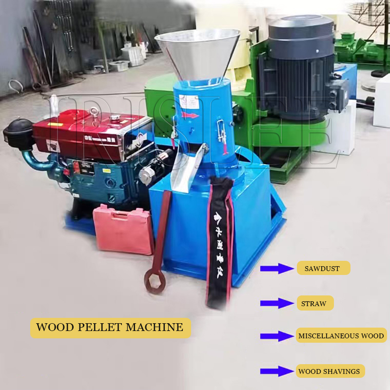 60-80 кг/ч дизельный станок дл – обзор и цена Wood Pellet Making Machine