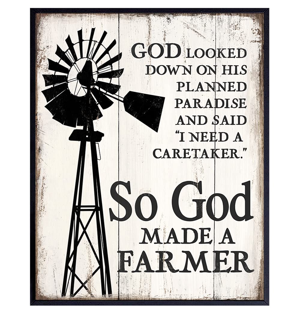 Y1, Декор для стен «Бог создал – обзор и цена Farming Farmer