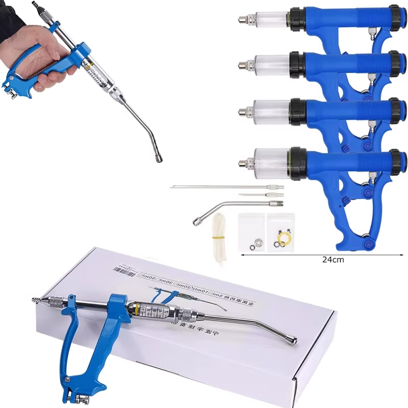 Ветеринарный металлический инъ – обзор и цена Veterinary Syringe Gun