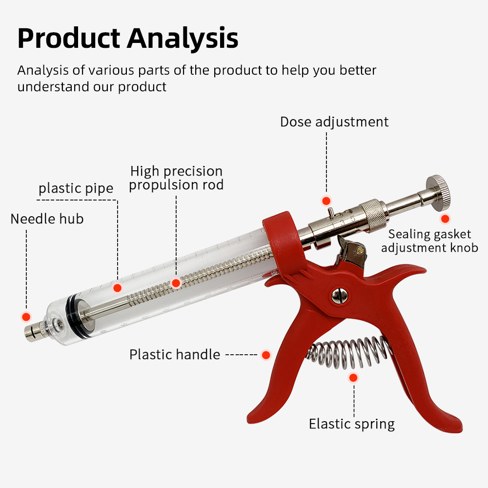 1 шт., шприц для непрерывных и – обзор и цена Veterinary Syringe Gun